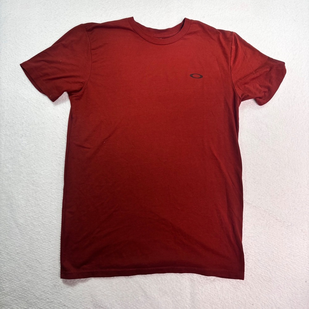 Oakley Red Graphic Logo T Shirt Regular Fit Adult Small Casual Tee